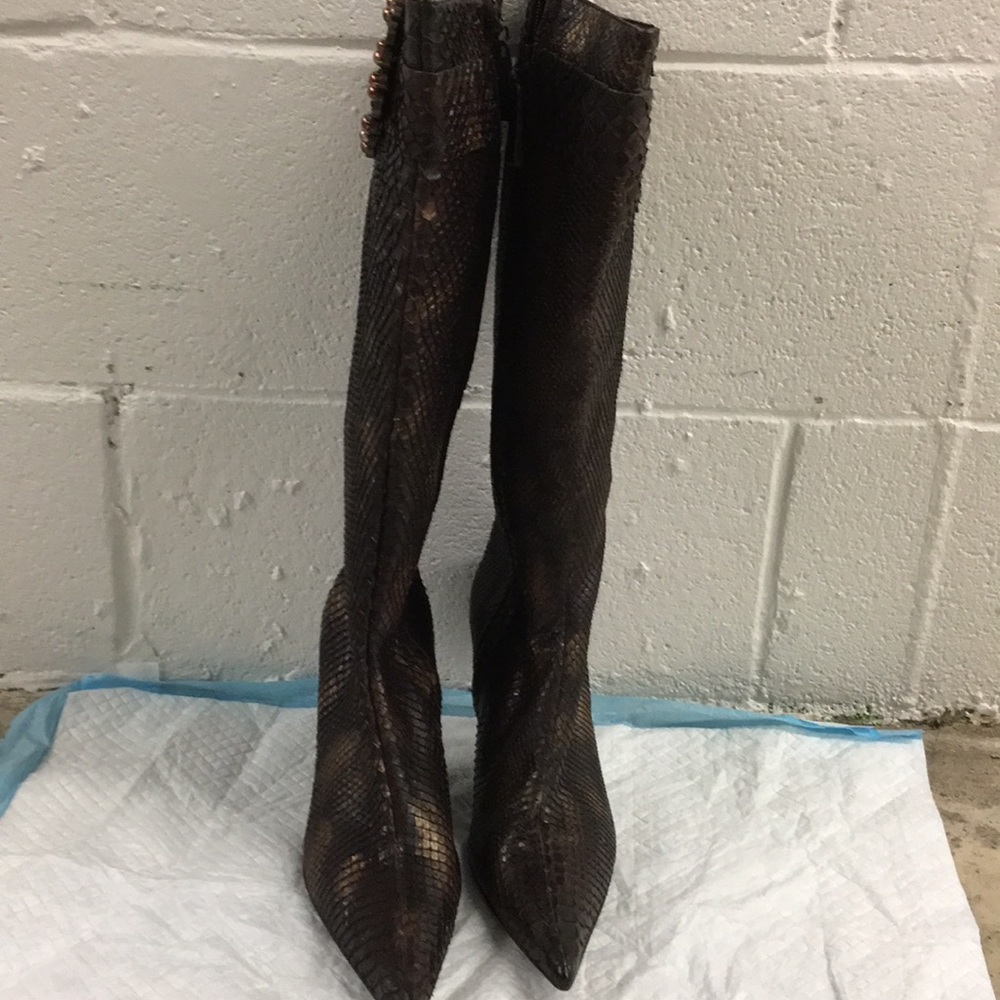 Escada Brown Python Boot - image 1
